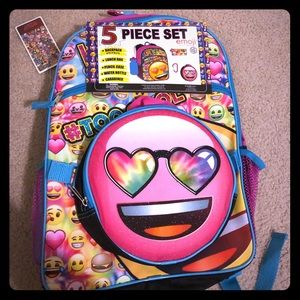 💜NEW💜 girls emoji backpack